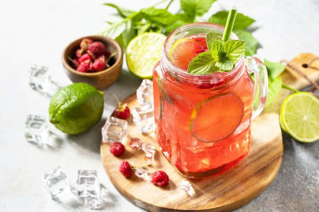 Lime Raspberry Seltzer
