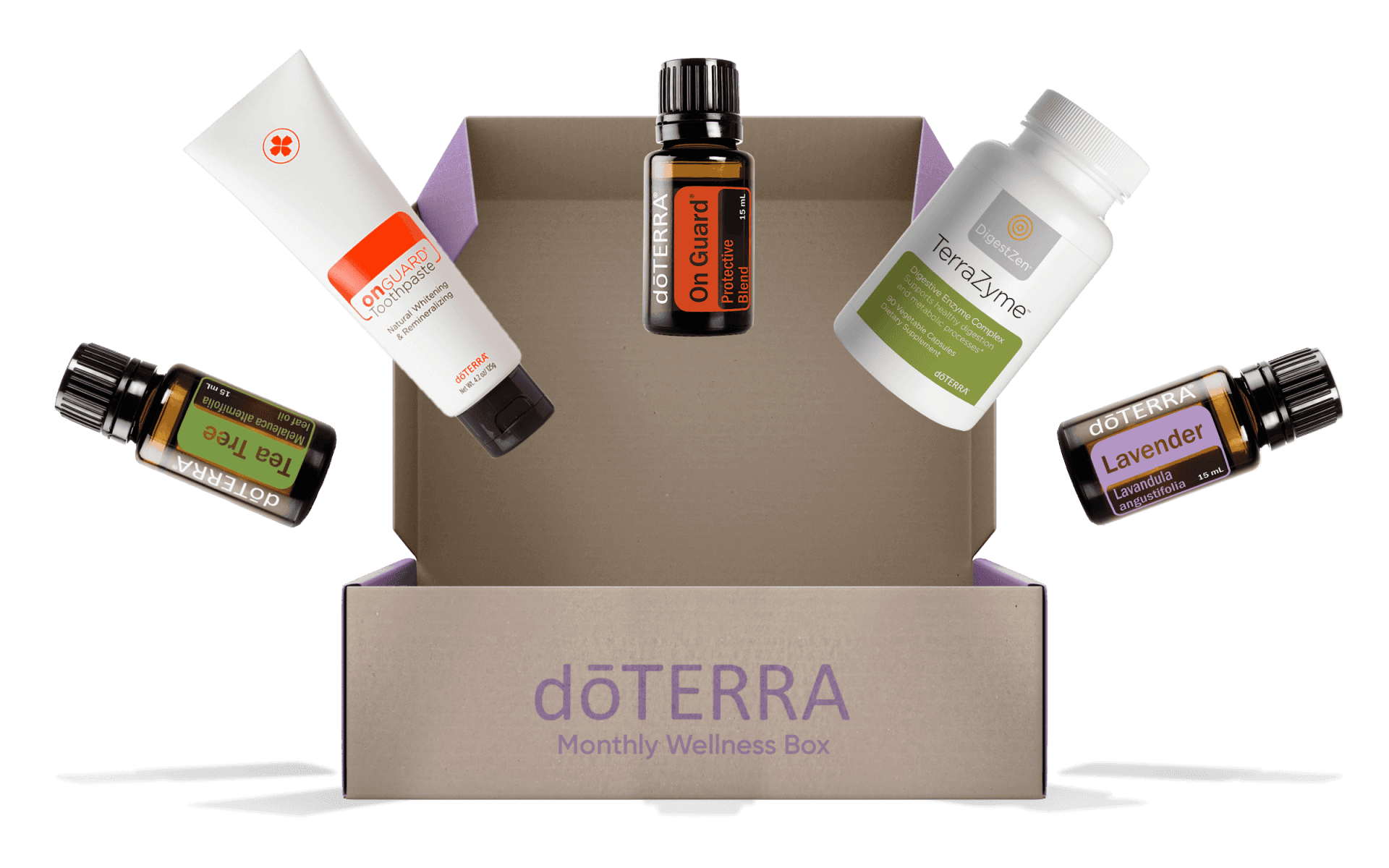 Monthly Wellness Box Mockup random products 2