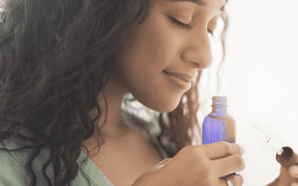 smelling essential oils 1