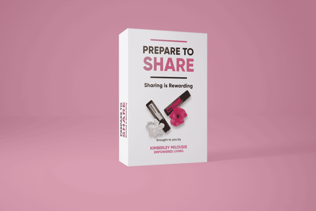 Prepare To Share doTERRA course on how to casually earn income in a natural health business w background