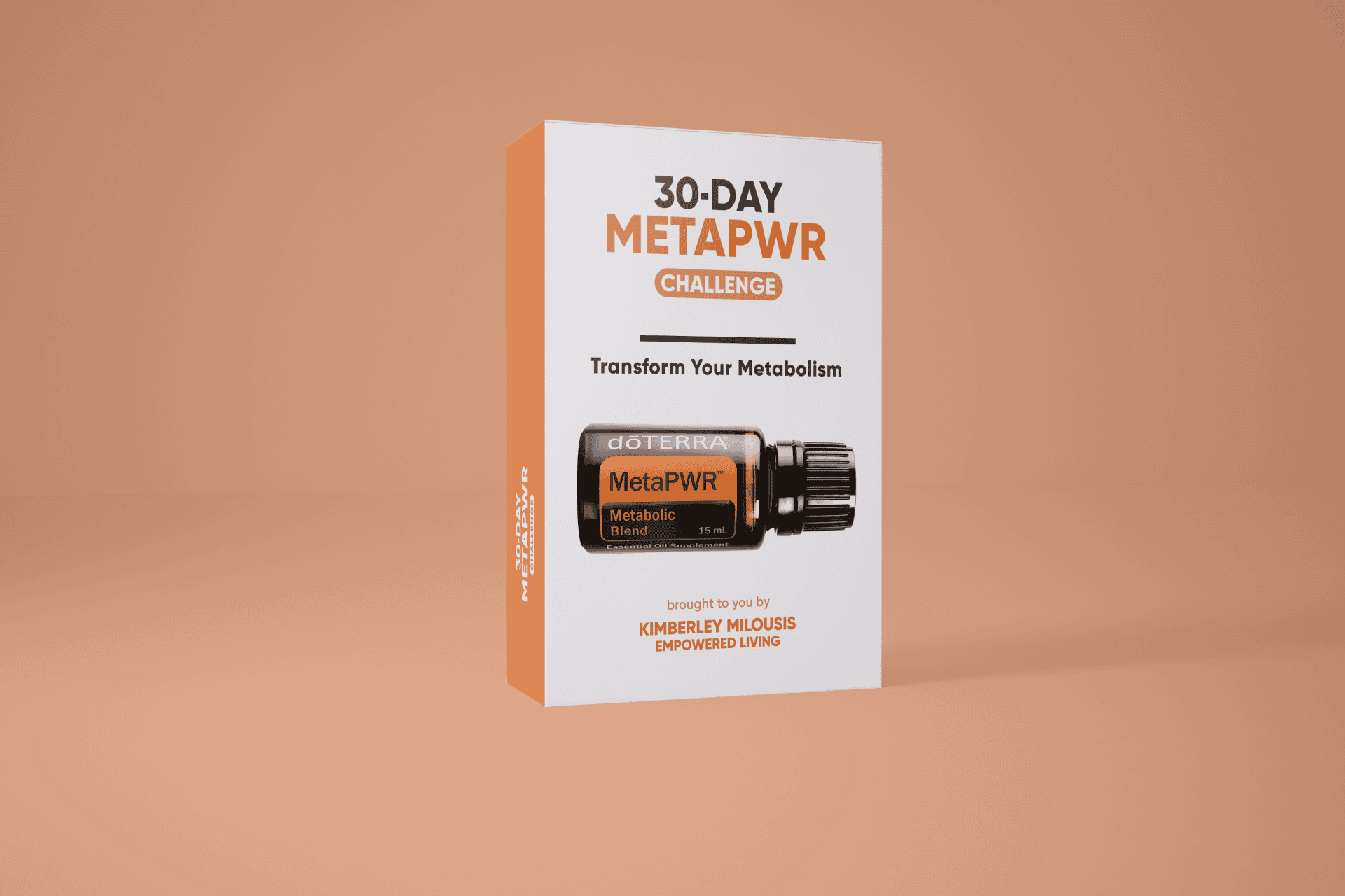 30 Day MetaPWR Challenge Program Box Mockup with Background