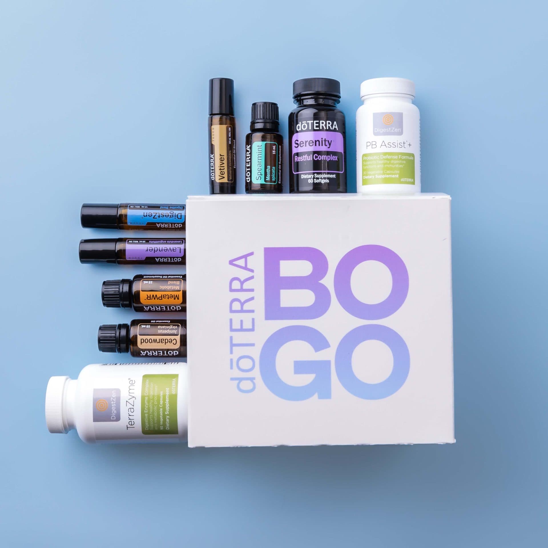 doTERRA BOGO March 2023 - Rest & Digest BOGO Box for big discounts and savings in doTERRA essential oils and supplements systems