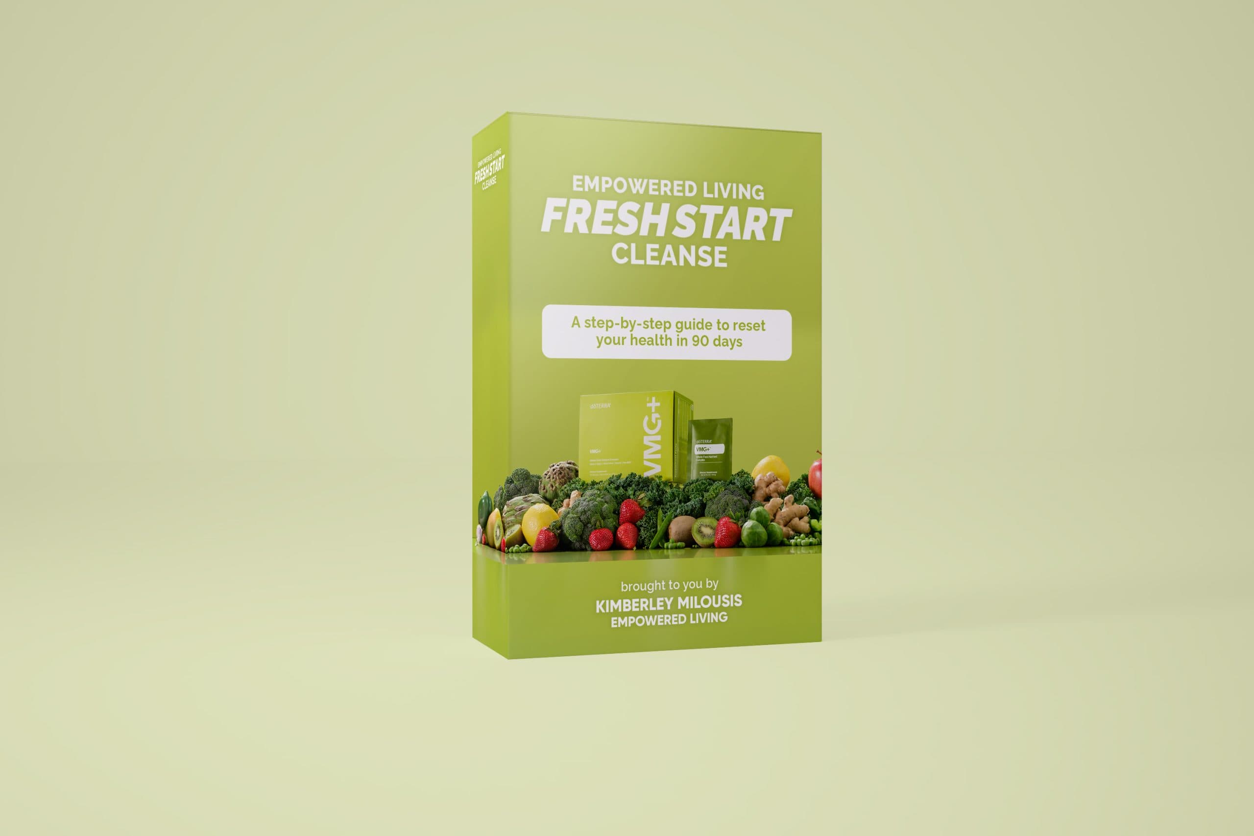 Fresh Start Cleanse 3.0 Program Box Mockup with Background scaled