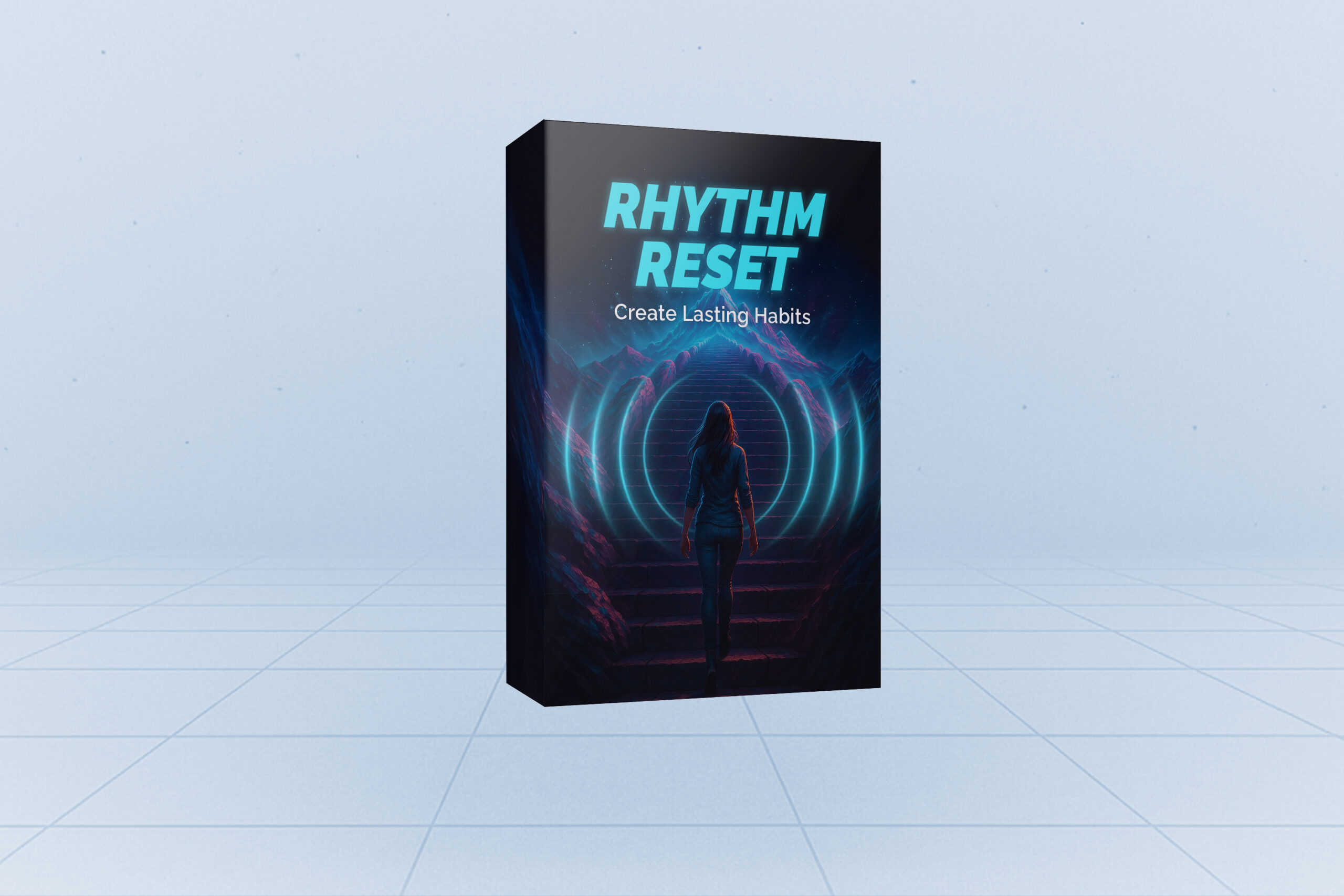 Rhythm Reset Program Box Mockup with Background scaled